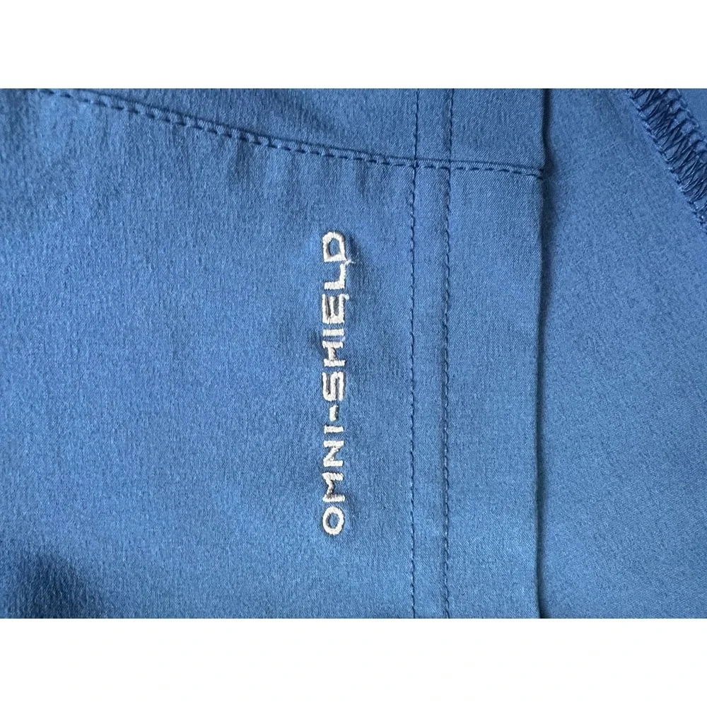 Columbia‎ PFG Fishing Shorts Mens 32 Blue Omni-Shield Performance Cargo 10L